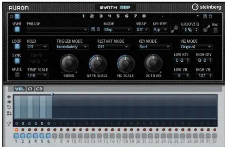 STEINBERG HALion Sonic 2 - La page Arp - 1