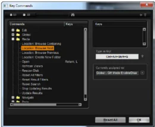 STEINBERG HALion Sonic 2 - The Key Commands Dialog for Instrument Functions - 1