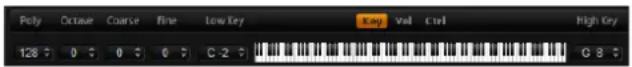 STEINBERG HALion Sonic 2 - Plage de notes : Low Key (touche grave) et High Key (touche aiguë) - 1