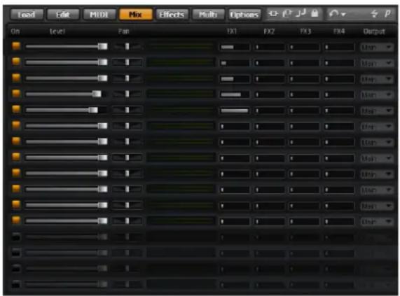 STEINBERG HALion Sonic 2 - La page Mix - 1