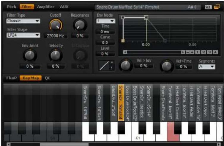 STEINBERG HALion Sonic 2 - La sous-page Filter - 1