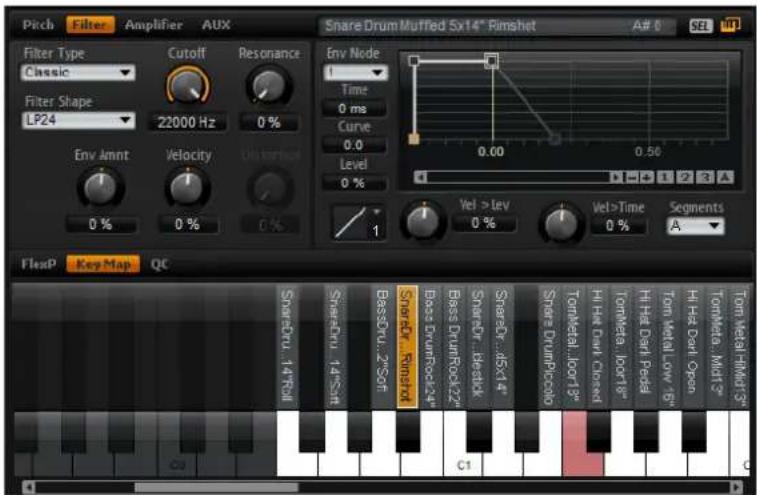 STEINBERG HALion Sonic 2 - 「Filter」サブページ - 1