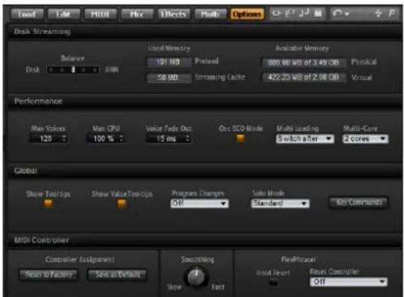 STEINBERG HALion Sonic 2 - The Options Page - 1