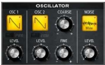 STEINBERG HALion Sonic 2 - 「OSCILLATOR」セクション - 1
