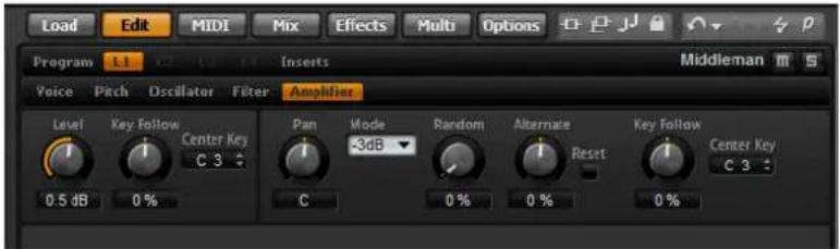 STEINBERG HALion Sonic 2 - The Amplifier Subpage - 1