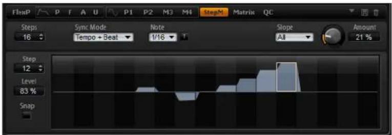 STEINBERG HALion Sonic 2 - 「Step Modulator (StepM)」サブページ - 1