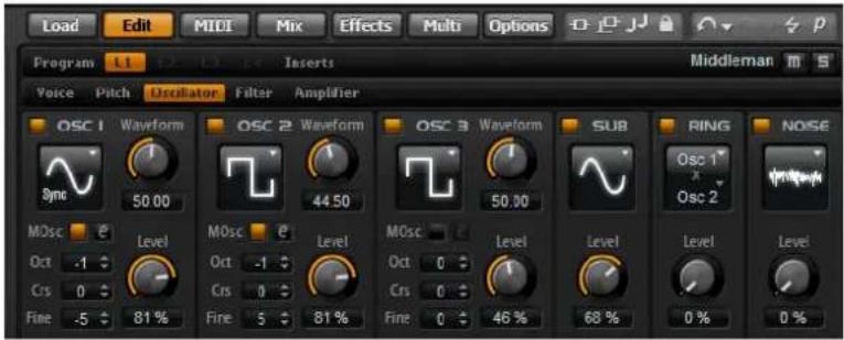 STEINBERG HALion Sonic 2 - La sous-page Oscillator - 1