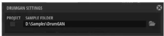 STEINBERG Backbone - DrumGAN Settings - 1