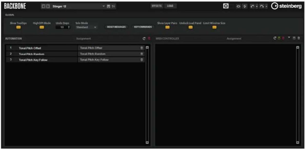 STEINBERG Backbone - Page Options - 1