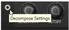 STEINBERG Backbone - Decompose Settings - 2