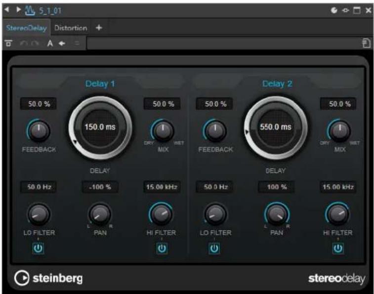 STEINBERG WaveLab Pro 12 - Fenêtres des plug-ins des montages audio - 1
