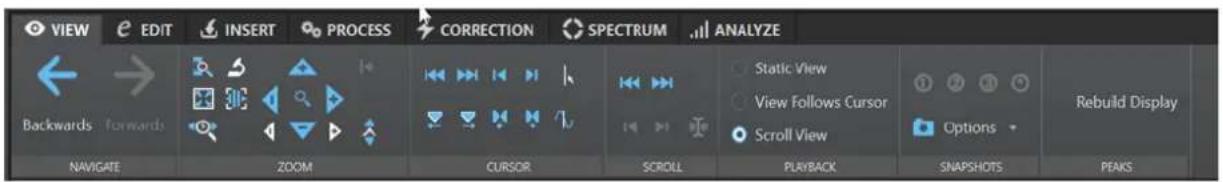 STEINBERG WaveLab Pro 12 - Onglet Vue - 1