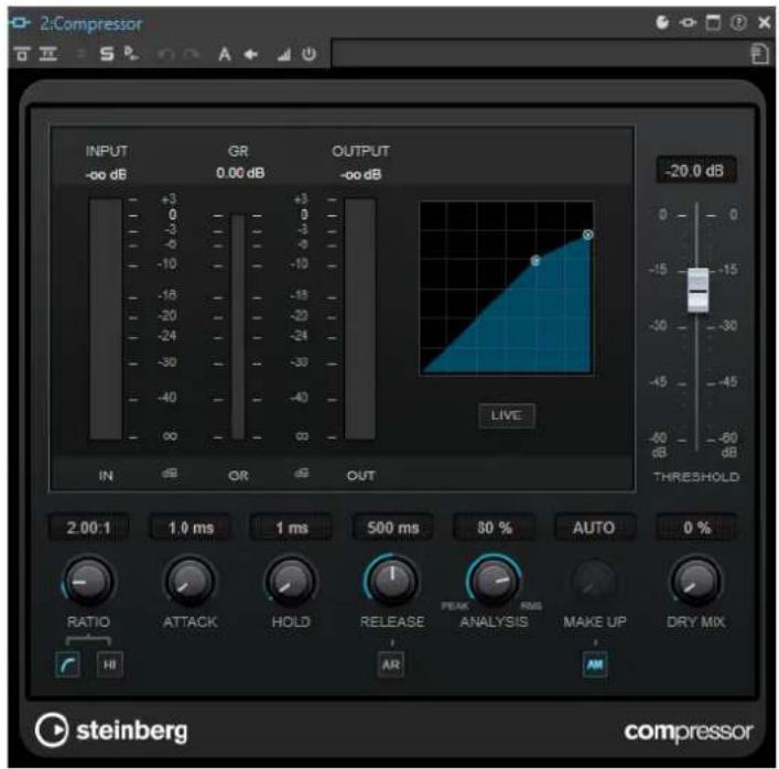 STEINBERG WaveLab Pro 12 - Fenêtre des plug-ins de la Section Maître - 1
