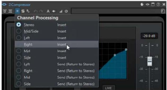 STEINBERG WaveLab Pro 12 - Traitement des canaux dans les fenêtres de plug-ins - 1