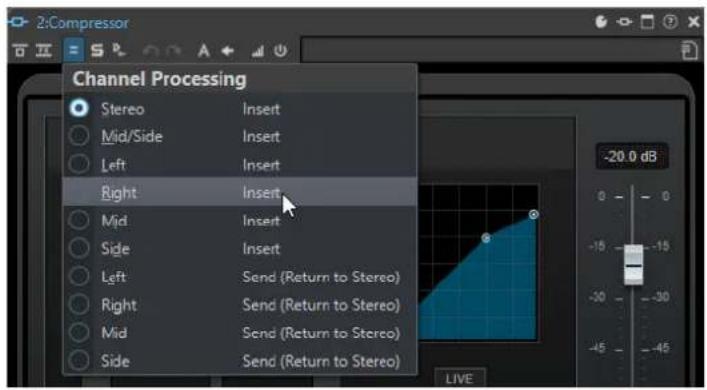 STEINBERG WaveLab Pro 12 - Traitement des canaux dans les fenêtres de plug-ins - 1