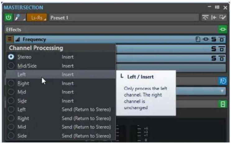 STEINBERG WaveLab Pro 12 - Traitement des canaux dans la Section Maître - 1