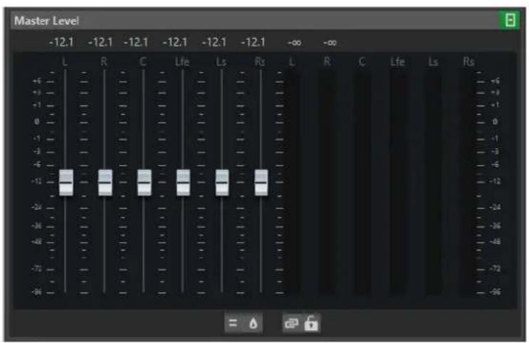 STEINBERG WaveLab Pro 12 - Panneau Niveau maître - 1