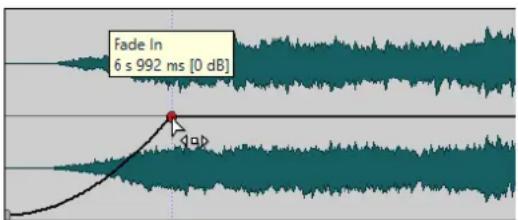 STEINBERG WaveLab Cast 1 - Créer des fondus dans des clips - 1