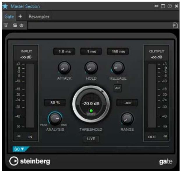 STEINBERG WaveLab Cast 1 - Fenêtre des plug-ins de la Section Maître - 1
