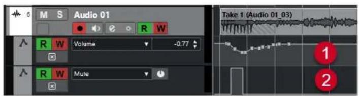 STEINBERG Cubase LE 13 - Courbes d'automatisation - 1