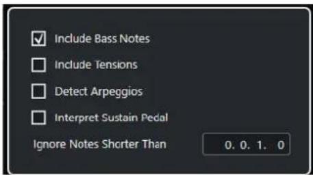 STEINBERG Cubase LE 13 - Boîte de dialogue Créer des événements d'accords - 1