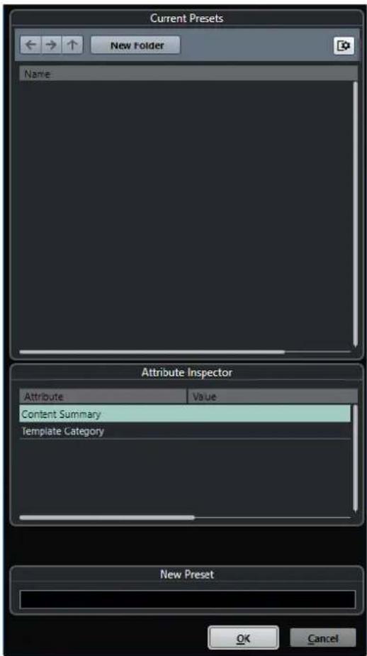 STEINBERG Cubase LE 13 - Boîte de dialogue Enregistrer comme modele - 1