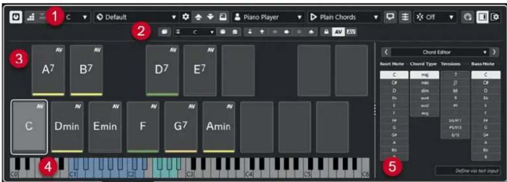 STEINBERG Cubase LE 13 - Zone des pads d'accords - 1