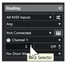 STEINBERG Cubase LE 13 - Messages Bank Select - 1