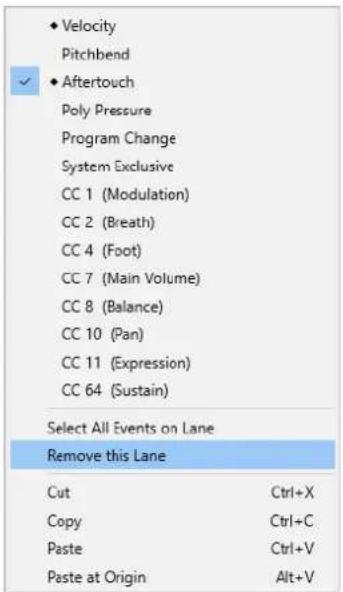 STEINBERG Cubase LE 13 - Menu Sélection et fonctions de contrôleurs - 2