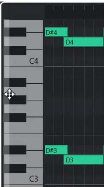 STEINBERG Cubase LE 13 - Clavier de piano de l'Editeur clavier - 1