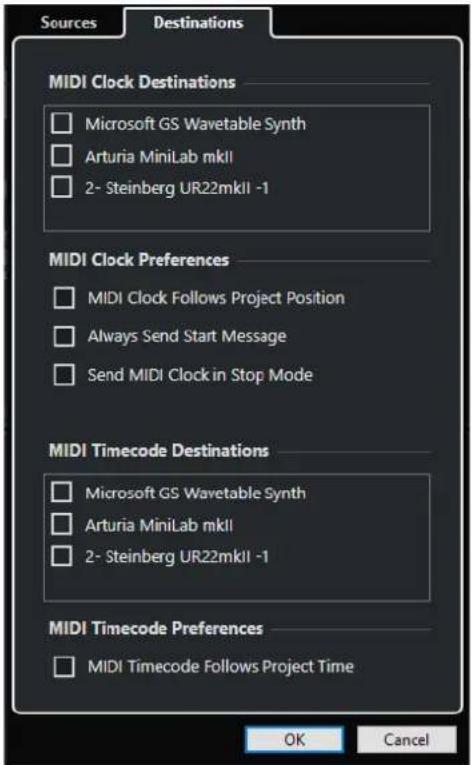 STEINBERG Cubase LE 13 - Page Destinations - 1