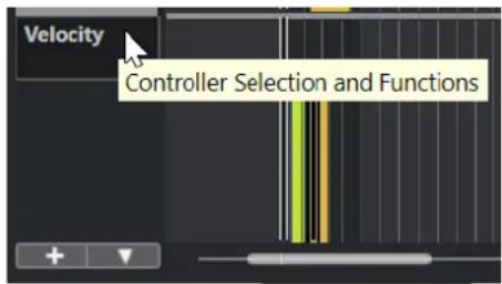 STEINBERG Cubase LE 13 - Menu Sélection et fonctions de contrôleurs - 1