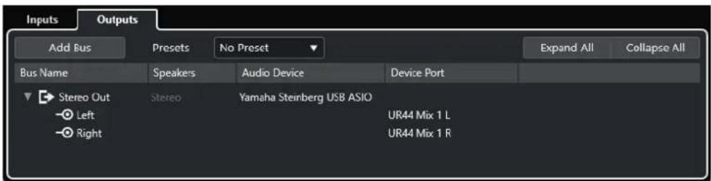 STEINBERG Cubase LE 13 - Onglets entrée/sortie - 2