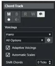 STEINBERG Cubase LE 13 - Inspecteur de la piste Accords - 1