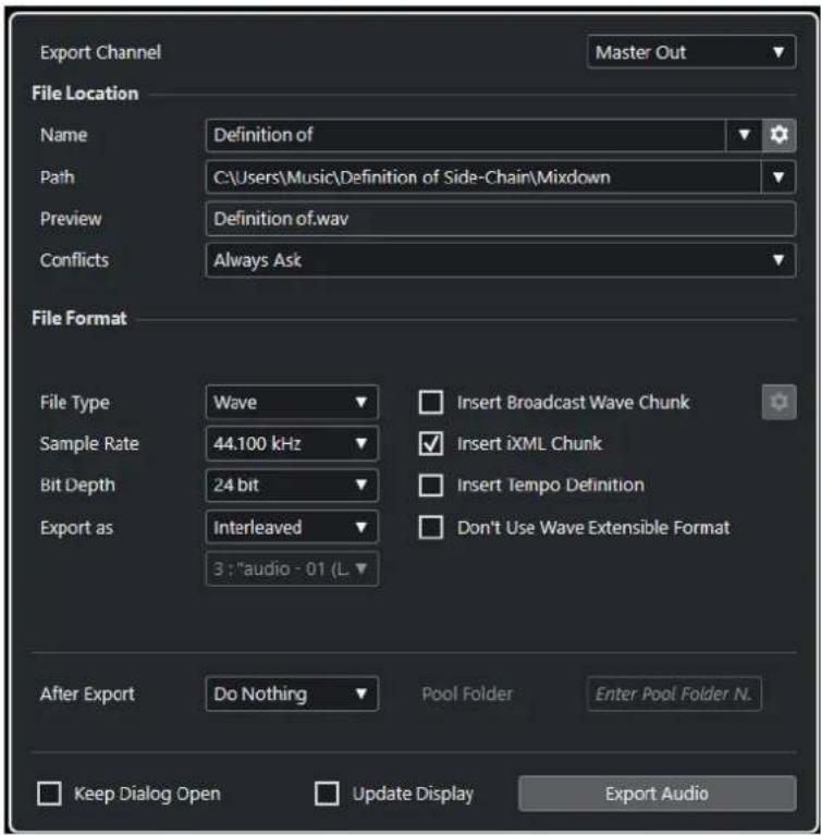 STEINBERG Cubase LE 13 - Exporter un mixage audio - 1