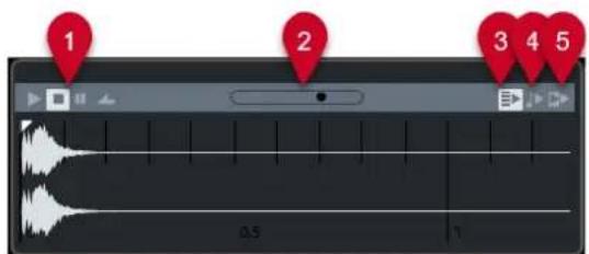 STEINBERG Cubase LE 13 - Pré-écoute de fichiers audio - 1