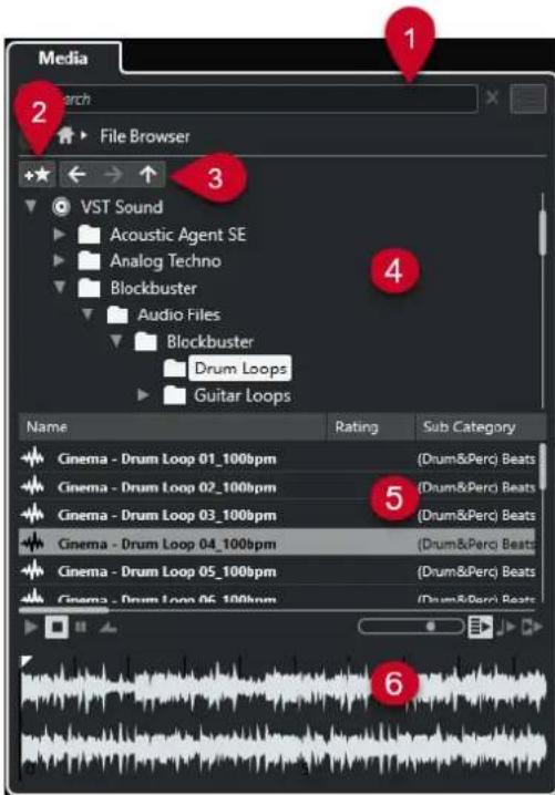 STEINBERG Cubase LE 13 - Page Explorateur de fichiers - 1