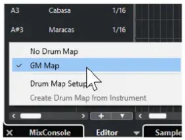 STEINBERG Cubase LE 13 - Paramètres des Drum Maps - 1