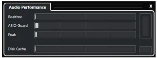 STEINBERG Cubase LE 13 - Panneau Performance audio - 1