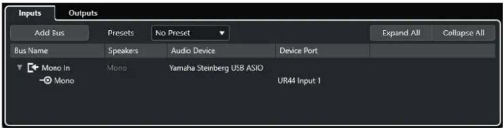 STEINBERG Cubase LE 13 - Onglets entrée/sortie - 1