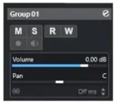 STEINBERG Cubase LE 13 - Section Paramètres de base des pistes Voie de groupe - 1