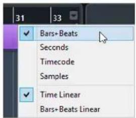 STEINBERG Cubase LE 13 - Modes de la regle - 1