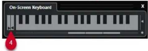 STEINBERG Cubase LE 13 - Options du Clavier à l'écran - 2