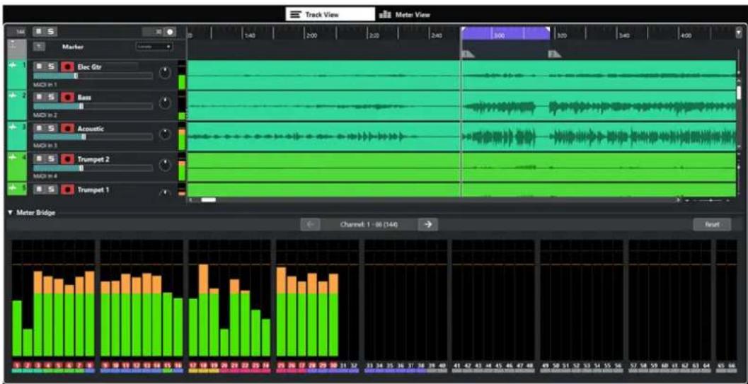 STEINBERG Nuendo Live 3 - Vue Pistes - 1
