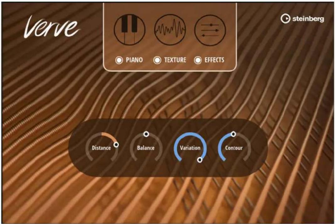 verve Piano TEXTURE EFFECTS Steinberg Distance Balance Variation Contour