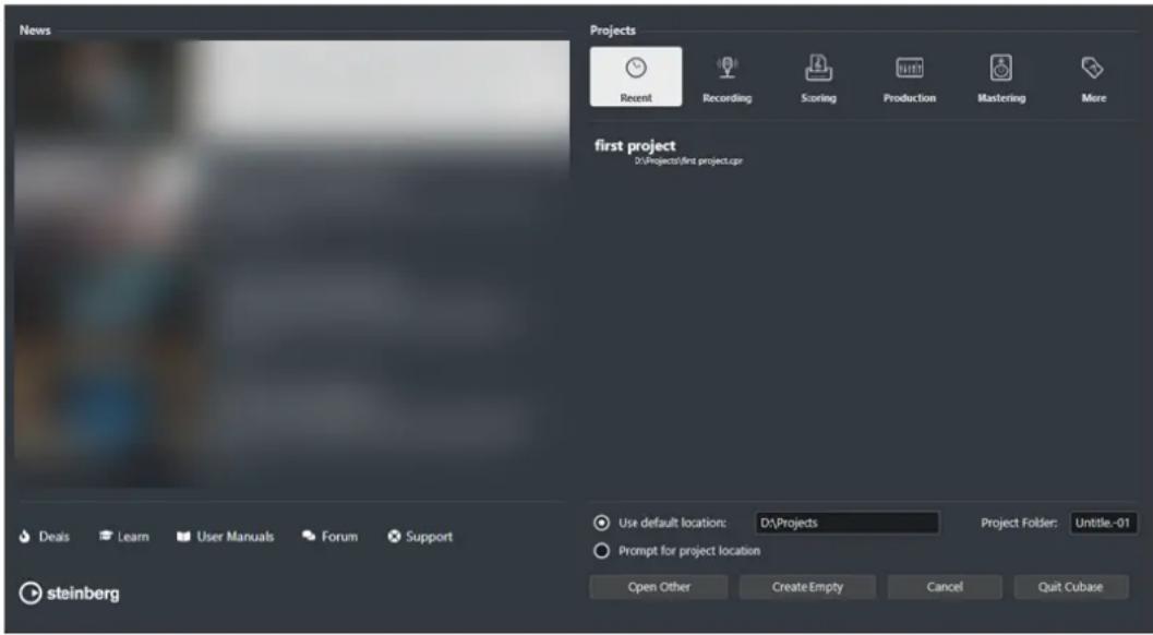STEINBERG Cubase AI 13 - Hub de Cubase - 1