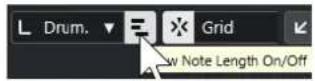 STEINBERG Cubase AI 13 - Affichage des notes de l'Éditeur de rythme - 2