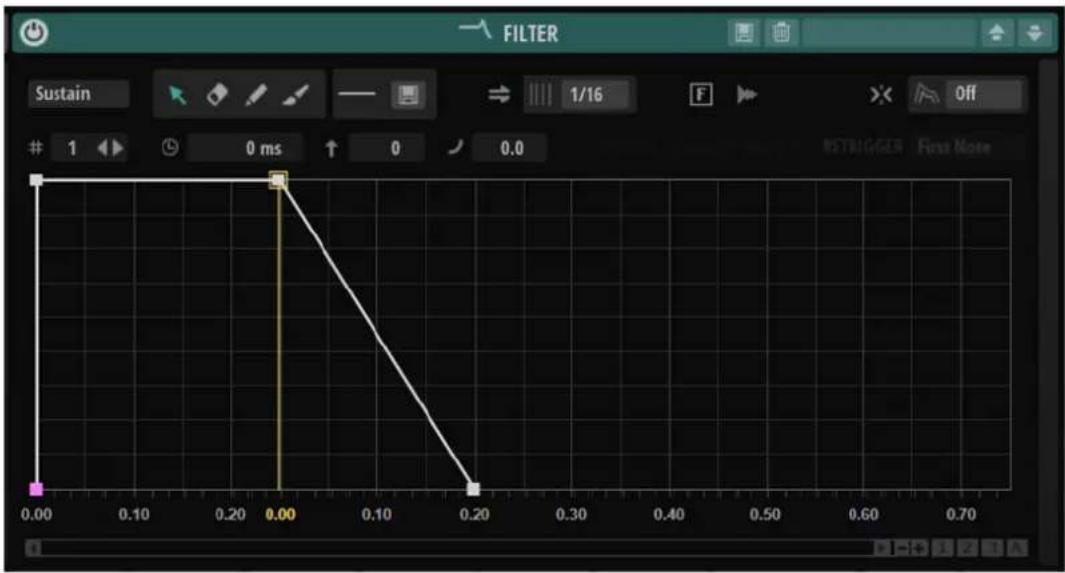 FILTER Sustain 0 ms 1/16 OFF STRAWGGER First Note