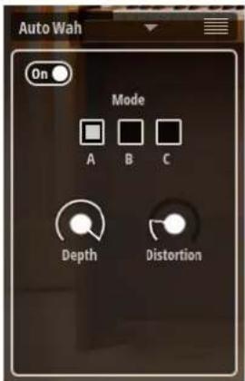 Auto Wah On Mode A B C Depth Distortion