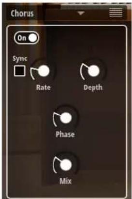 Chorus On Sync Rate Depth Phase Mix